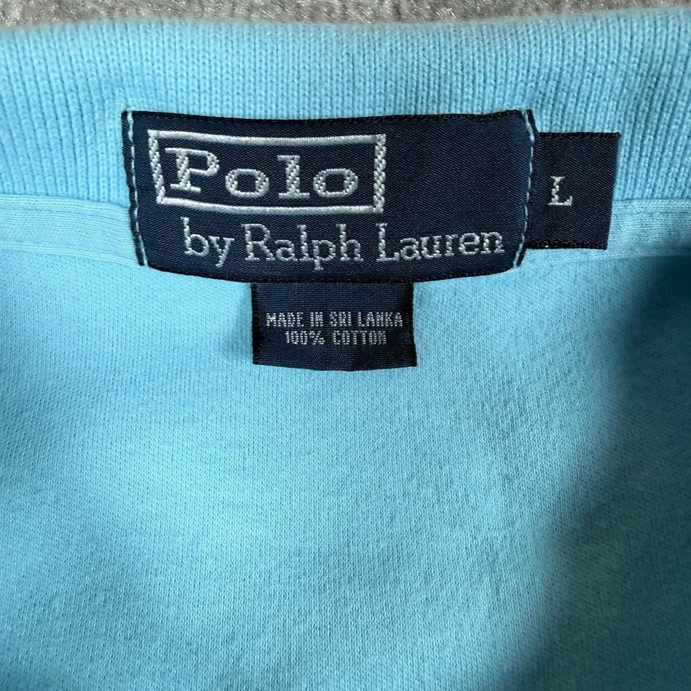 Polo Ralph Lauren Polo Shirt Men's Large Blue Short Sleeve Preppy Classic